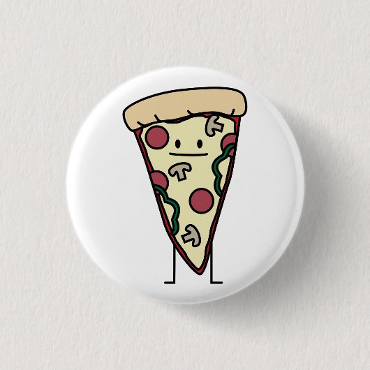 Pizza punt ronde button 3,2 cm (Voorkant)