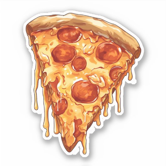 pizza punt sticker (Voorkant)
