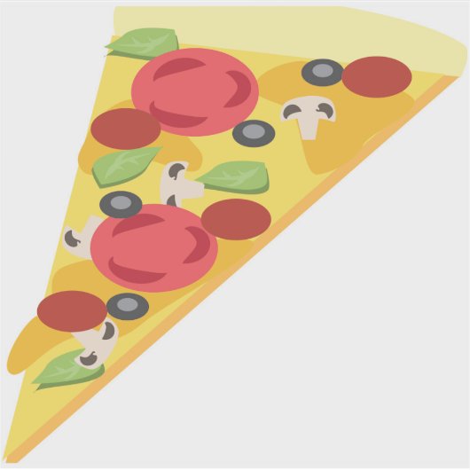 Pizza punt sticker (Voorkant)
