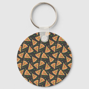 Pizza punten achtergrond sleutelhanger
