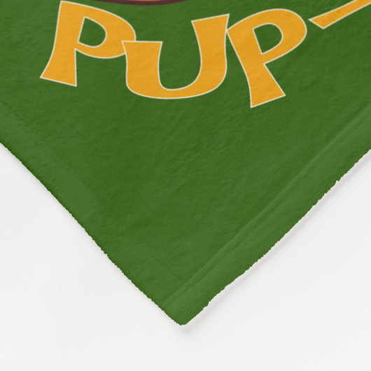 Pizza Puppy Fleece Deken (Hoek)