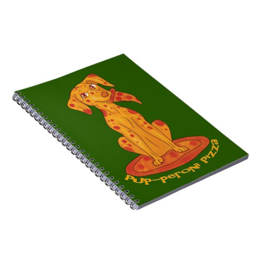 Pizza Puppy Notitieboek (Rechterzijde)
