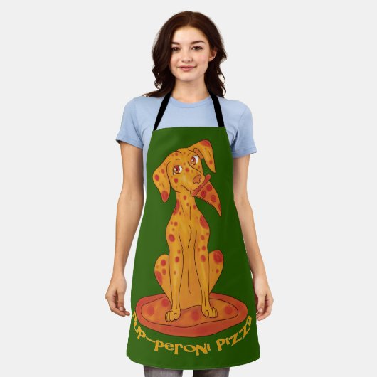 Pizza Puppy Schort (Gedragen)