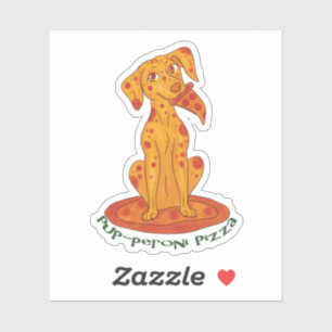 Pizza Puppy Sticker