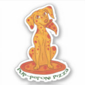 Pizza Puppy Sticker (Voorkant)