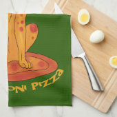 Pizza Puppy Theedoek (Quarter Fold)