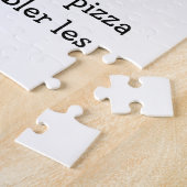 Pizza Puzzel met Grappige Franse (Française) Citaa (Zijkant)