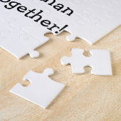 Pizza Puzzel met Grappige Spreuk (Zijkant)