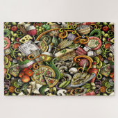 Pizza Puzzle Large Legpuzzel (Horizontaal)