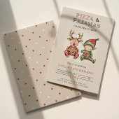 Pizza & pyjama Kerstfeest Kaart