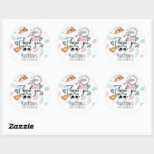 Pizza & Pyjama Slumber Party Gepersonaliseerd Ronde Sticker (Vel)