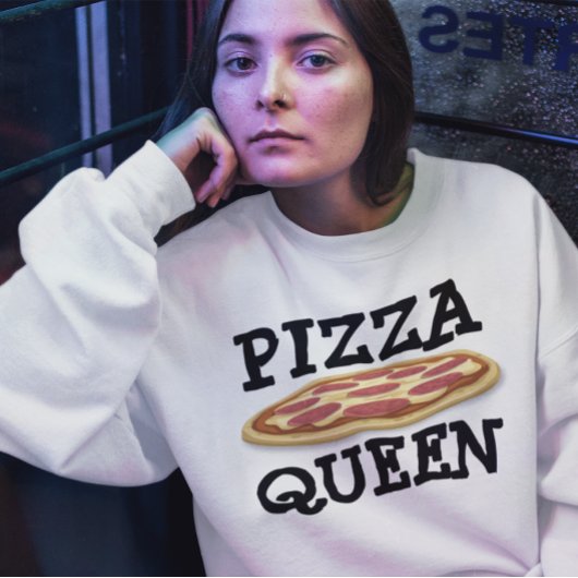 PIZZA QUEEN LADIES FUNNY T-shirts