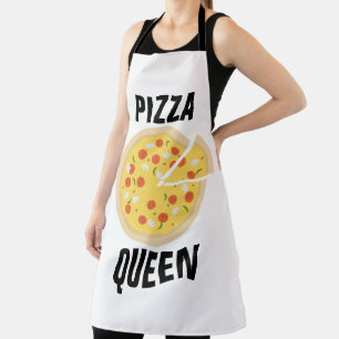 PIZZA QUEEN LADIES KITCHEN APRONS SCHORT