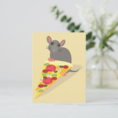 Pizza Rat Briefkaart (Staand voorkant)