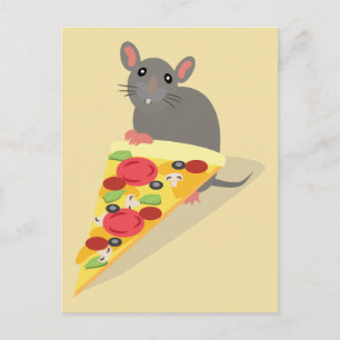 Pizza Rat Briefkaart