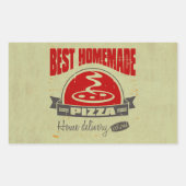 Pizza Rechthoekige Sticker (Voorkant)