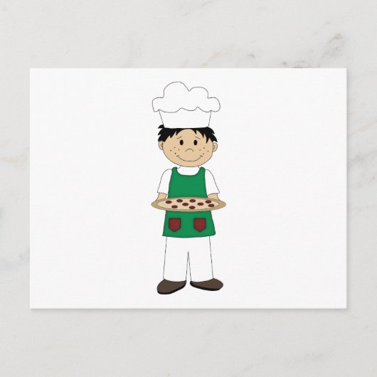 Pizza Recipe Card Briefkaart (Voorkant)