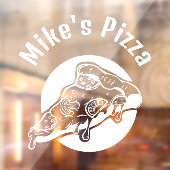 Pizza Restaraunt Custom Business Raamsticker (Vel 2)