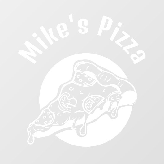 Pizza Restaraunt Custom Business Raamsticker (Vel)