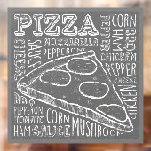 Pizza Restaurant Business Raamsticker (Vel 2)