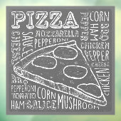 Pizza Restaurant Business Raamsticker (Vel 3)