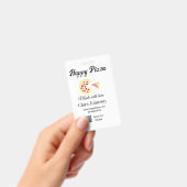 Pizza restaurant cafe pizzeria scan QR-code bestel Badge (Handheld)
