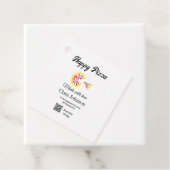 Pizza restaurant café pizzeria scan QR code bestel Bedankjes Labels (In situ)