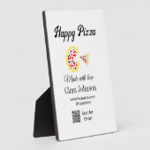 Pizza restaurant cafe pizzeria scan QR-code bestel Fotoplaat (Zijkant)