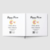 Pizza restaurant cafe pizzeria scan QR-code bestel Gastenboek (Volledig)