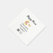 Pizza restaurant cafe pizzeria scan QR-code om te Servet (Hoek)