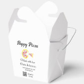 Pizza restaurant cafe pizzeria scan QR code order  Bedankdoosjes (Open)