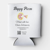 Pizza restaurant cafe pizzeria scan QR code order  Blikjeskoeler (Voorkant)