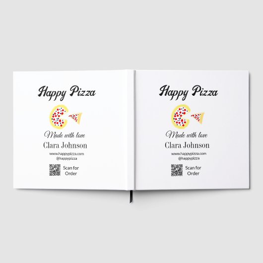 Pizza restaurant cafe pizzeria scan QR code order  Gastenboek (Volledig)