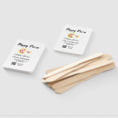 Pizza restaurant cafe pizzeria scan QR code order  Handwaaier (Niet-gemonteerd)