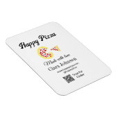 Pizza restaurant cafe pizzeria scan QR code order  Magneet (Rechterzijde)