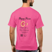 Pizza restaurant cafe pizzeria scan QR code order  T-shirt (Achterkant)