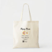 Pizza restaurant cafe pizzeria scan QR code order  Tote Bag (Voorkant)