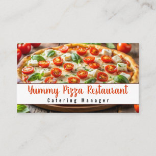 Pizza Restaurant Catering Bedrijf Catering Service Visitekaartje