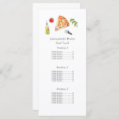 Pizza restaurant/food truck menu Kaart (Voorkant / Achterkant)