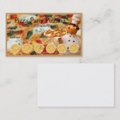 Pizza Restaurant Loyalty Punch Kaart Visitekaartje (Voorkant / Achterkant)