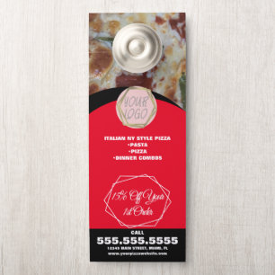 Pizza Restaurant Lunch Specials Zakelijke B Deurhanger