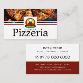 Pizza Restaurant, Pizzeria Adverteren Visitekaartje (Voorkant / Achterkant)