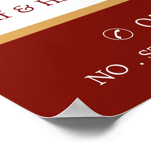 Pizza Restaurant, Pizzeria Menu Poster (Hoek)