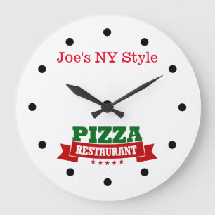 Pizza Restaurant Theme Wall Clock Grote Klok