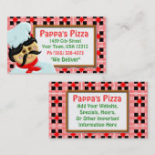 Pizza Restaurant Visitekaartje (Voorkant / Achterkant)
