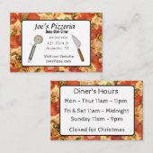 Pizza Restaurant Visitekaartje (Voorkant / Achterkant)