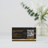 Pizza Restaurant Zakelijk | minimalistisch donker Visitekaartje (Staand voorkant)