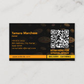 Pizza Restaurant Zakelijk | minimalistisch donker Visitekaartje (Voorkant)