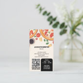 Pizza Restaurant Zakelijk | minimalistische schets Visitekaartje (Staand voorkant)