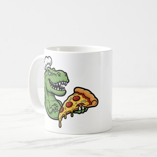 Pizza-Rex Koffiemok (Voorkant links)